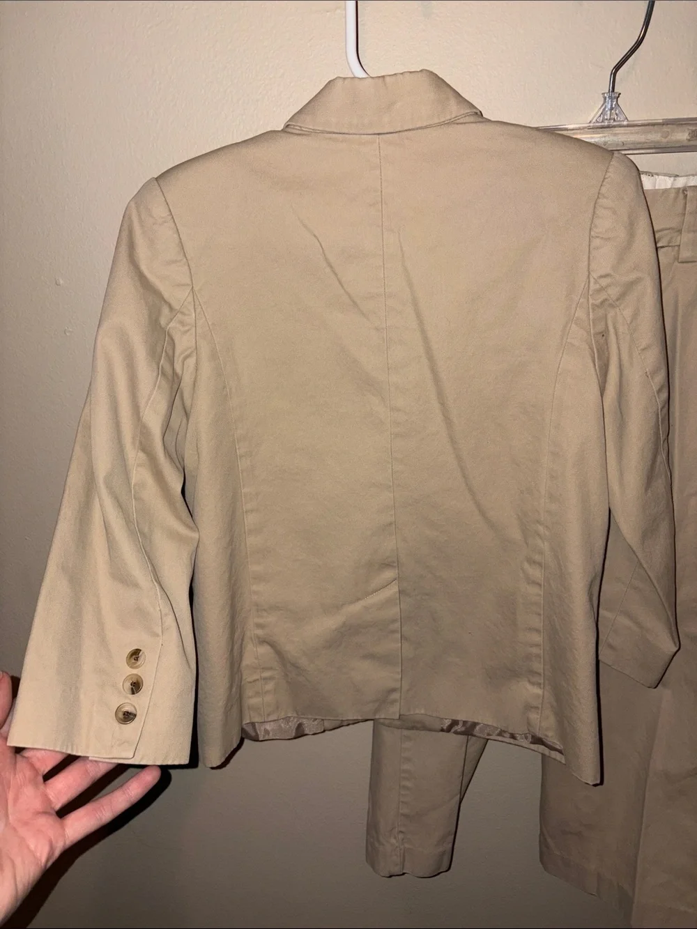 Janie and Jack Beige Cotton Chinos Suit Set